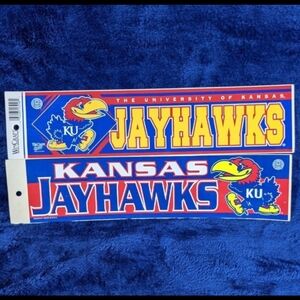 Vintage Kansas Jayhawks Vinyl Sticker Bundle
